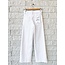 LE SLIM PALAZZO CROP IN RAW WHITE FRAY