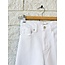LE SLIM PALAZZO CROP IN RAW WHITE FRAY