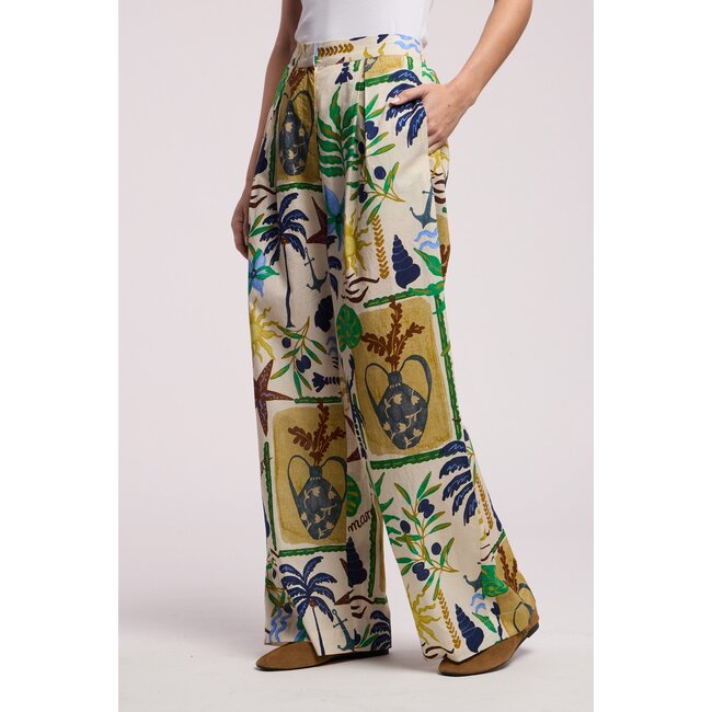 VELVET TRIXIE07 PULL ON PRINT PANT IN MULTI