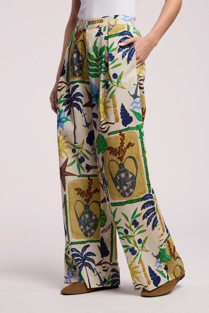 VELVET TRIXIE07 PULL ON PRINT PANT IN MULTI