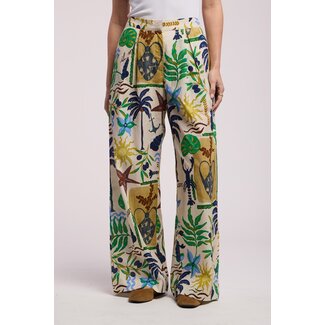 VELVET TRIXIE07 PULL ON PRINT PANT IN MULTI