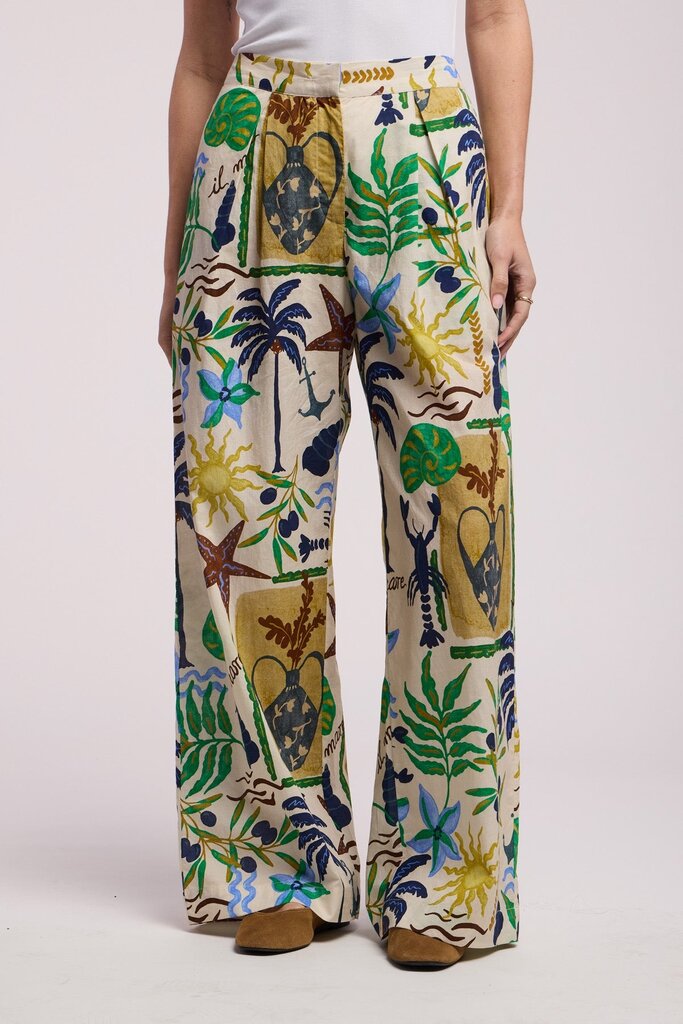 VELVET TRIXIE07 PULL ON PRINT PANT IN MULTI