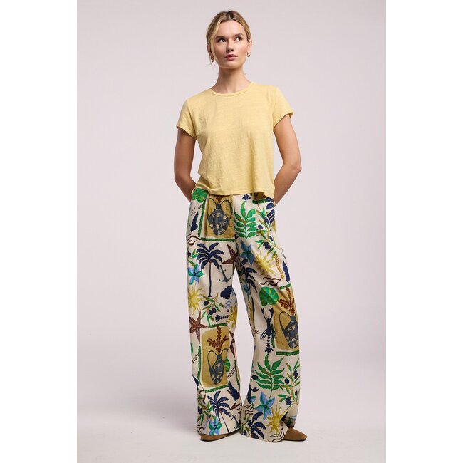 VELVET TRIXIE07 PULL ON PRINT PANT IN MULTI