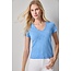 LILLA P TWISTED BINDING V-NECK IN CAPRI