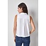 LILLA P ORGANIC SLEEVELESS TOP IN WHITE