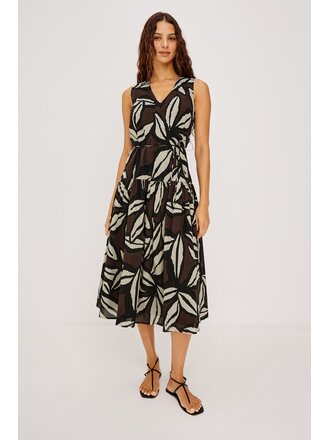 RAILS MAEVE S/L DRESS IN COCOA FLORAL