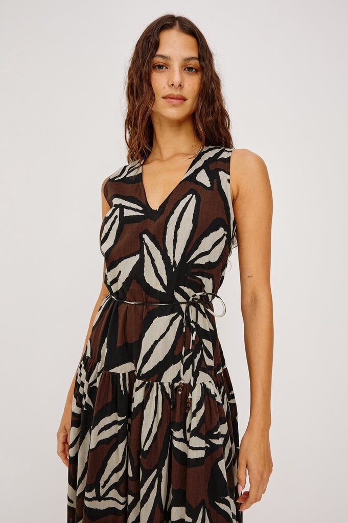 RAILS MAEVE S/L DRESS IN COCOA FLORAL