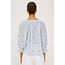 RAILS MARIAH 3/4 SL TOP IN BLUEBELL EMBROIDERED STRIPE