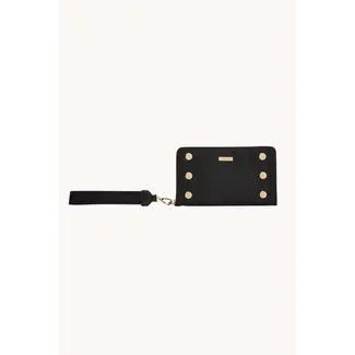 HAMMITT BRYANT WALLET IN BLACK NYLON/RED ZIP