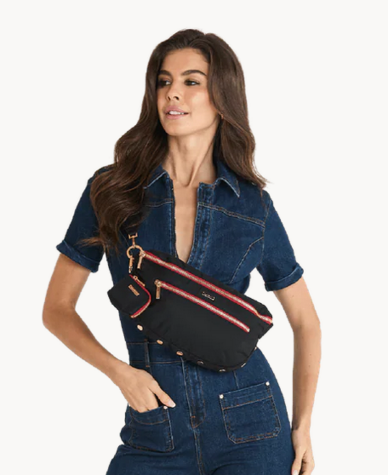 HAMMITT CHARLES CROSSBODY MED BLACK NYLON