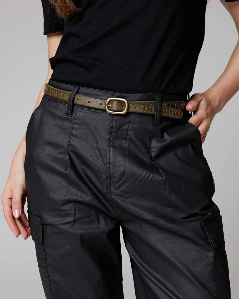 AMSTERDAM HERITAGE INES BELT IN OLIVE