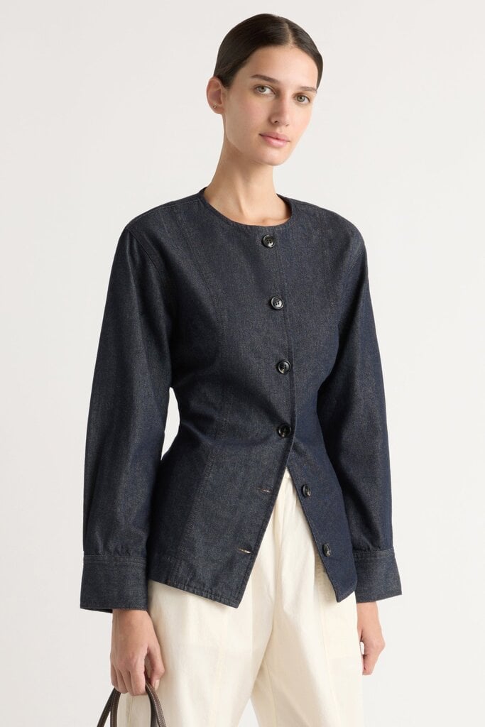 MODERN CITIZEN EMERSON CINCH-WAIST DENIM JACKET