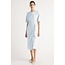 NOA ORGANIC COTTON T-SHIRT WRAP DRESS IN ICY BLUE