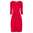 3/4 SLV SMASH POCKET DRESS IN RASPBERRY, INK, BLACK, ELIPTICAL DOT