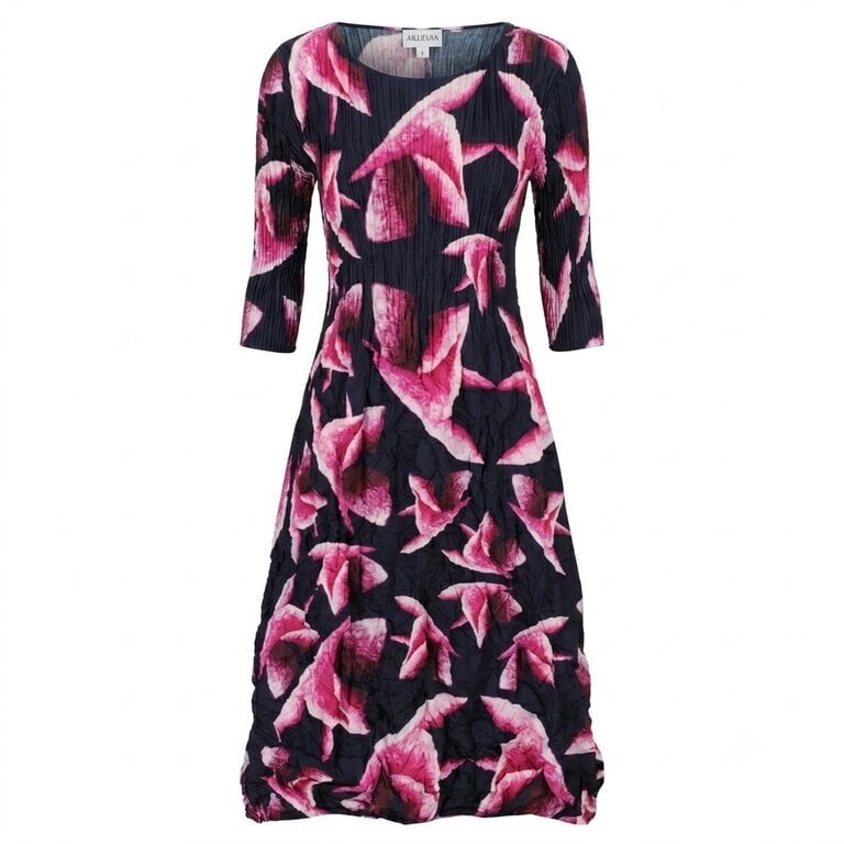 3/4 SLV SMASH POCKET DRESS IN PHOENIX PINE