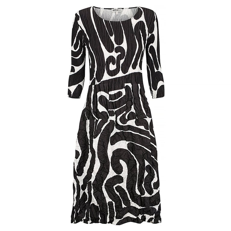 3/4 SL SMASH POCKET DRESS IN ELIPTICAL