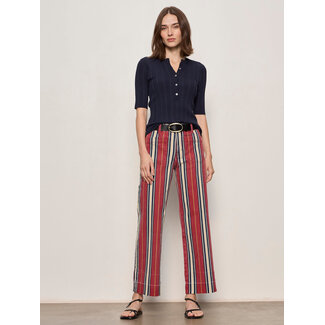 SANCTUARY MARINER PANT IN VERY BERRY STRIPE