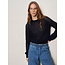 SANCTUARY SOLEIL OPEN STITCH SWEATER IN NAVY BLAZER