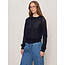 SANCTUARY SOLEIL OPEN STITCH SWEATER IN NAVY BLAZER