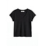 PERFECT WHITE TEE PEARL JAPANESE JERSEY V-NECK IN BLACK