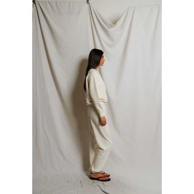PERFECT WHITE TEE ZIGGY INSIDE OUT FLEECE SWEATSHIRT