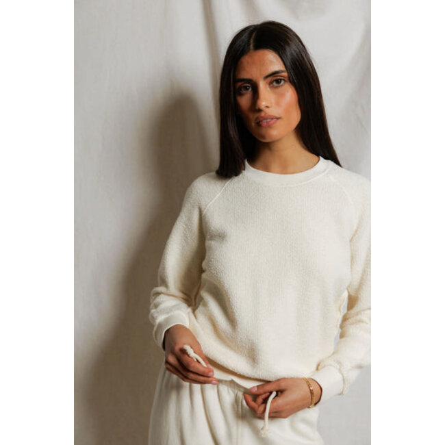 PERFECT WHITE TEE ZIGGY INSIDE OUT FLEECE SWEATSHIRT