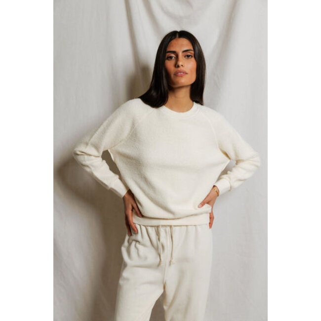 PERFECT WHITE TEE ZIGGY INSIDE OUT FLEECE SWEATSHIRT