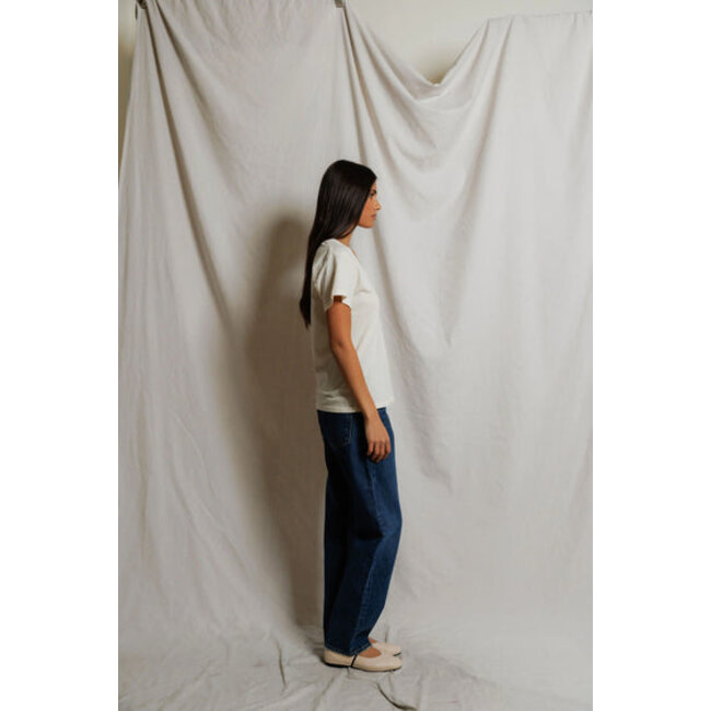 PERFECT WHITE TEE PERFECT WHITE TEE HENDRIX S/S BOXY V-NECK