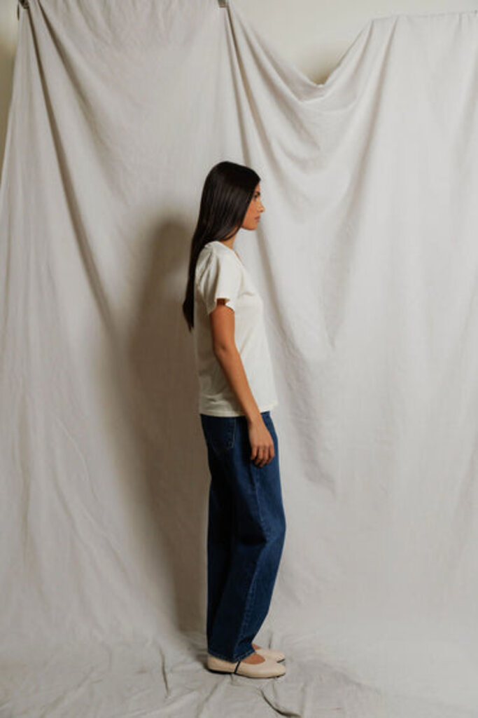 PERFECT WHITE TEE PERFECT WHITE TEE HENDRIX S/S BOXY V-NECK