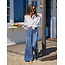 FRANK & EILEEN MADELINE PATCH POCKET PULL ON PANT INDIGO WASH