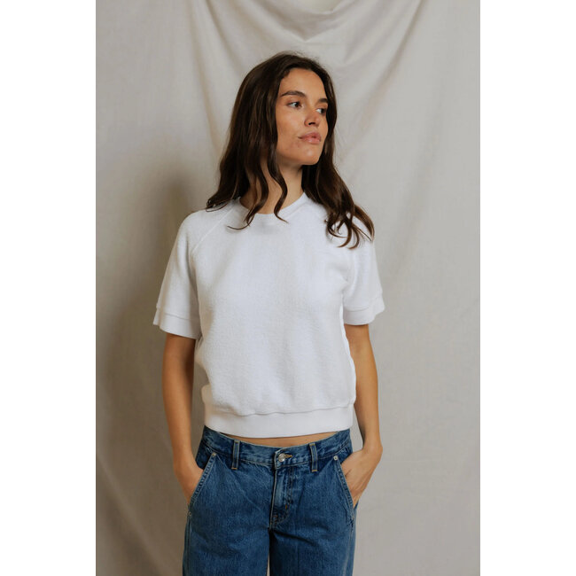 PERFECT WHITE TEE SHORT SLEEVE ZIGGY FLEECE