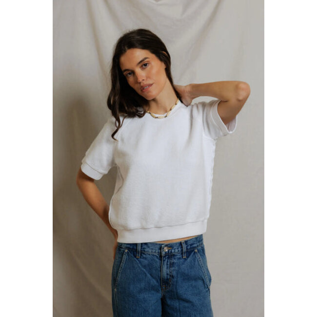 PERFECT WHITE TEE SHORT SLEEVE ZIGGY FLEECE