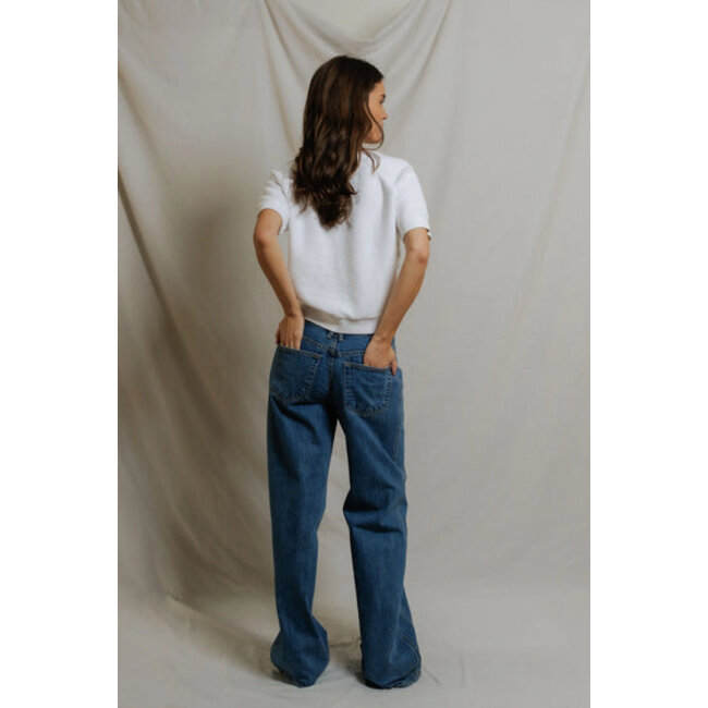 PERFECT WHITE TEE SHORT SLEEVE ZIGGY FLEECE