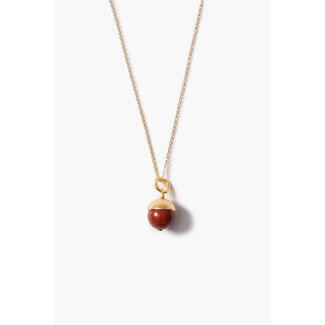 CHAN LUU BELL PENDANT NECKLACE RED JASPER