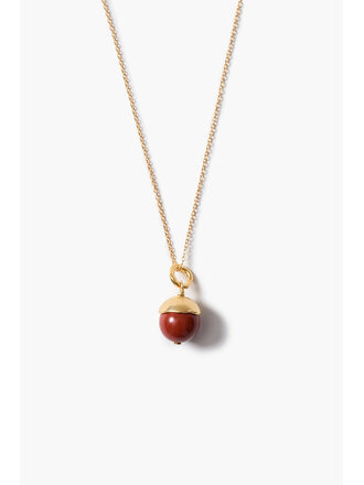 CHAN LUU BELL PENDANT NECKLACE RED JASPER