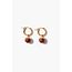 CHAN LUU BELL HOOP EARRINGS RED JASPER