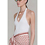CHAN LUU BELL HOOP EARRINGS RED JASPER