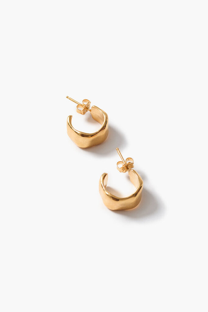 CHAN LUU CUFF HOOP EARRINGS YELLOW GOLD