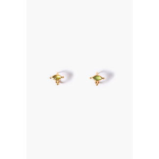 CHAN LUU DELLA STUD EARRINGS PERIDOT