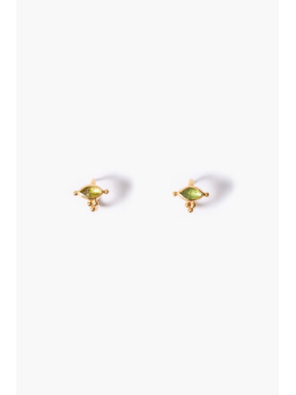 CHAN LUU DELLA STUD EARRINGS PERIDOT