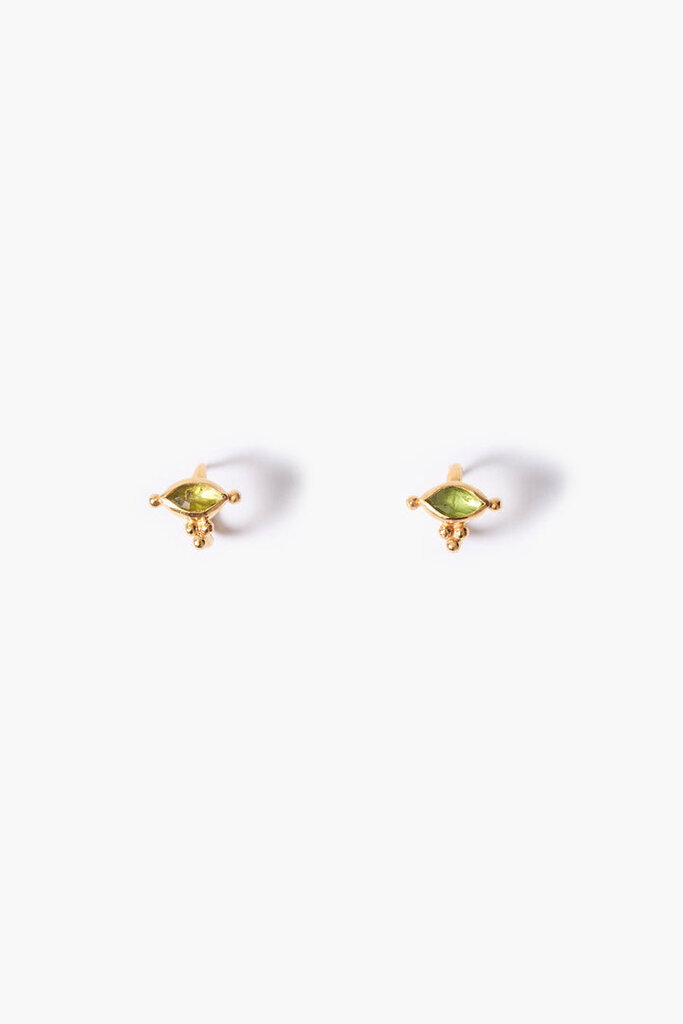 CHAN LUU DELLA STUD EARRINGS PERIDOT