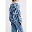 RAILS SAINT TOP IN SAPPHIRE SHIBORI