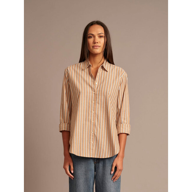 XIRENA BEAU SHIRT IN HICKORY NAVY