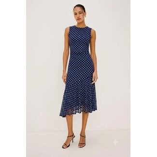 RAILS DAIJA DRESS IN NAVY POLKA DOTS