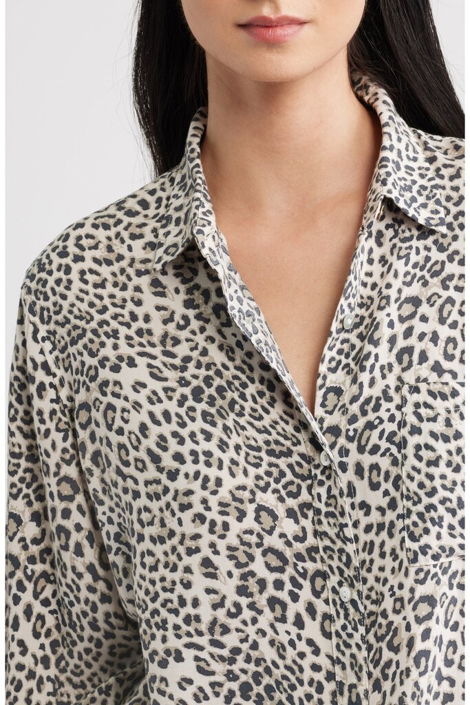 RAILS JOSEPHINE SHIRT IN ECRU CHEETAH
