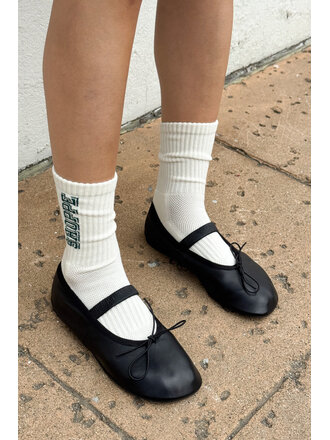 LE BON SHOPPE PREPPY SOCKS IN CANVAS/GREEN