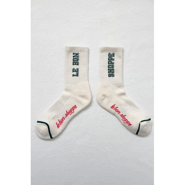 LE BON SHOPPE PREPPY SOCKS IN CANVAS/GREEN