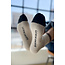 LE BON SHOPPE COLOR BLOCK GIRLFRIEND SOCKS IN BLACK COFFEE