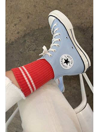 LE BON SHOPPE BOYFRIEND SOCKS IN CORAL