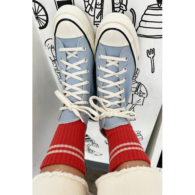 LE BON SHOPPE BOYFRIEND SOCKS IN CORAL